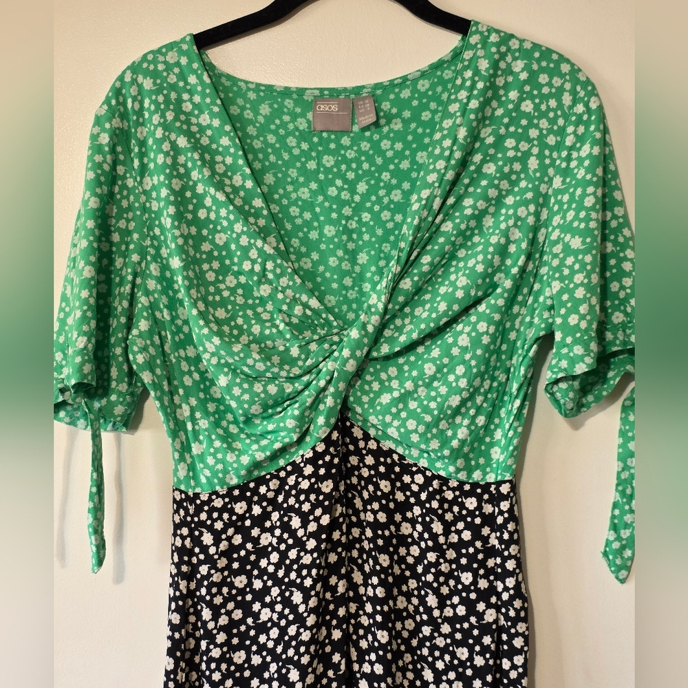 ASOS Floral Peasant Midi Dress - Picture 3 of 13